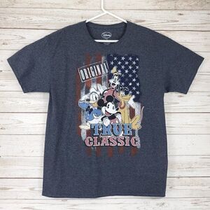 Disney Original Mens L True Classic Mickey Pluto Goofy Donald Short Sleeve Shirt
